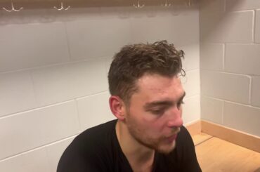 Tyson Jost after first NHL hat trick