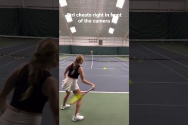 Girl cheats right in front of the camera