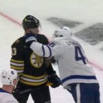 Ilya Lyubushkin's rough stuff against Coyle in game 2 vs Bruins (22 apr 2024)