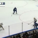 Ivan Barbashev hits Nikita Zadorov vs Canucks (8 apr 2024)