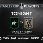 Stars and Golden Knights face off in crucial Game 3