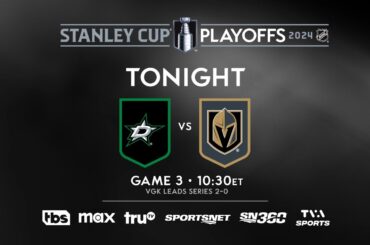 Stars and Golden Knights face off in crucial Game 3