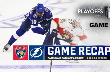Gm 4: Panthers @ Lightning 4/27 | NHL Highlights | 2024 Stanley Cup Playoffs