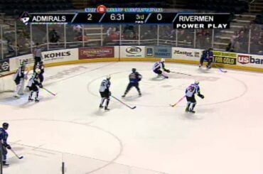 Hellberg Dives on the Puck