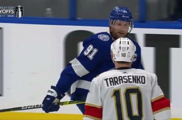 Vladimir Tarasenko and Steven Stamkos almost went for each other in game 4 (27 apr 2024)