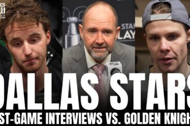 Miro Heiskanen, Jake Oettinger, Peter DeBoer React to Dallas Stars Clutch GM3 OT Win vs. Vegas