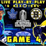 Nail-biting action: Toronto Maple Leafs vs Boston Bruins GAME 4