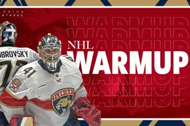 NHL Warmup: Florida Panthers Sergei Bobrovsky & Anthony Stolarz