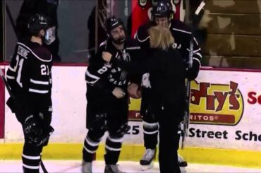 John Hayden's hit on Jeff Taylor - 2/13/15