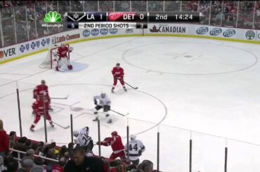 Kyle Clifford wrister goal 1-0 April 24 2013 LA Kings vs Detroit Red Wings NHL Hockey