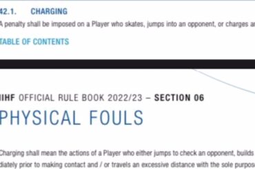 Have your say: did Brennan Othmann jump into contact or not?