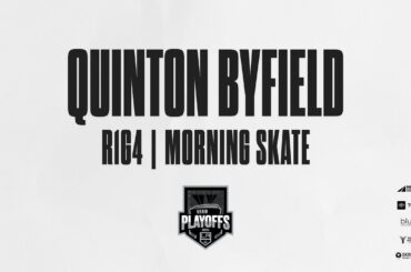Forward Quinton Byfield | R1G4 LA Kings vs Edmonton Oilers | Morning Skate
