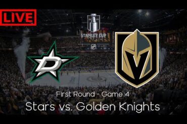 Dallas Stars vs. Vegas Golden Knights (First Round - Game 4) NHL Play by Play and Reactions