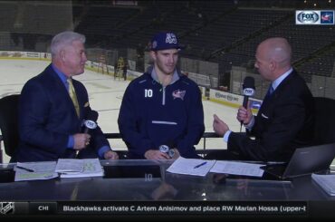 Alexander Wennberg describes how Blue Jackets finally overcame Bruins