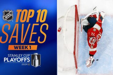 NHL Top 10 Saves from Week 1 of the Playoffs | 2024 Stanley Cup Playoffs