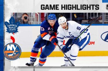Maple Leafs @ Islanders 11/21/21 | NHL Highlights