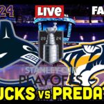 Nashville Predators vs Vancouver Canucks Live NHL Playoffs Live Stream