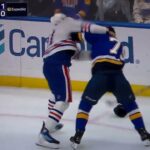 NHL hockey fight - Evander Kane(Oilers) vs. Tyler Tucker(Blues)