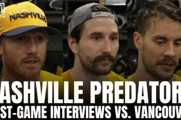 Filip Forsberg, Gustav Nyquist & Juuse Saros React to Nashville Forcing Game 6 vs. Vancouver Canucks