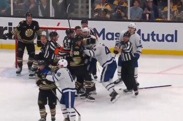 Boston Bruins Vs Toronto Maple Leafs Scrum, More Hot Mic Moments