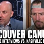 Rick Tocchet & JT Miller React to Nashville Predators Forcing Game 6 vs. Vancouver, Not Challenging