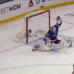 Igor Shesterkin robs Barzal in OT with a beautiful glove save vs Islanders (12 apr 2024)