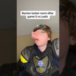 Boston Bruins locker room after game 5 vs Leafs