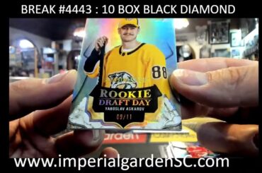 BREAK #4443 : 10 BOX 2023-24 #upperdeck BLACK DIAMOND NHL HOCKEY BOX CASE BREAK