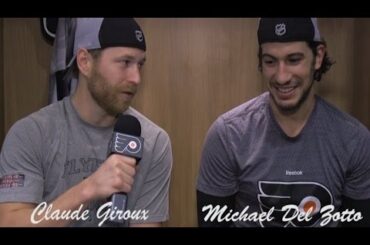 Michael Del Zotto and Claude Giroux discuss the goal song