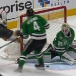 Jake Oettinger Denies Chandler Stephenson With The Right Pad To Keep It A One-Goal Game