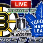 Boston Bruins vs Toronto Maple Leafs Game 6 LIVE Stream Game Audio | NHL Playoffs Streamcast & Chat