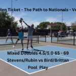 Path to Nationals - Vegas Mixed Doubles 4.5/5.0 65 - 69 Stevens/Rubin vs Bird/Brittan Pool Play