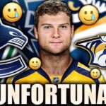 VERY UNFORTUNATE NEWS FOR CANUCKS & PREDATORS FANS… (Cody Hodgson Update + Retirement)