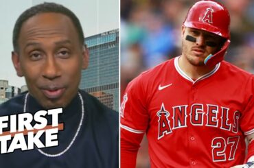 FIRST TAKE | Stephen A reacts to Mike Trout suffers torn meniscus, will have to undergo knee surgery