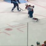 Valeri Nichushkin scores goal against Connor Hellebuyck / 30.04.2024