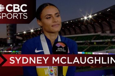 Sydney McLaughlin "beyond grateful" after earning world record in 400m hurdles | CBC Sports