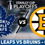 Toronto Maple Leafs vs Boston Bruins GAME 5 LIVE GAME REACTION & PLAY-BY-PLAY | NHL Live stream