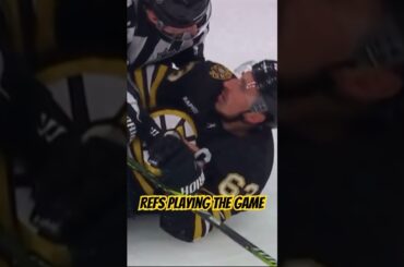Boston Bruins vs The Refs... 😂 Go Leafs Go!! #shorts #hockey