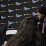 BU Hockey - Coach Quinn, Patrick Curry, Jordan Greenway Postgame (3/16/18) vs BC (HE SF)