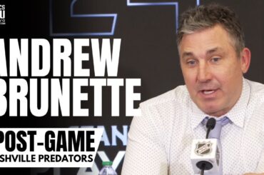 Andrew Brunette Reacts to Nashville Predators Losing Series vs. Vancouver Canucks: "We Were Close"