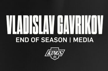 Defenseman Vladislav Gavrikov | 2023-24 LA Kings End of Season Exit Interviews