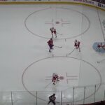 Juraj Slafkovsky of the Montreal Canadiens scores his 20th goal of the season vs. Detroit Red Wings