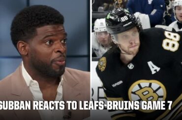 David Pastrnak is a LEADER 👏 PK Subban reacts to Maple Leafs-Bruins Game 7 | NHL on ESPN