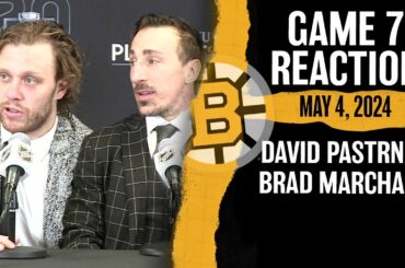 David Pastrnak, Brad Marchand React to Bruins Game 7 OT Win Over Leafs