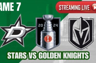 Vegas Golden Knights vs Dallas Stars Game 7 LIVE | Stanley Cup Playoffs 2024 | NHL STREAM PxP