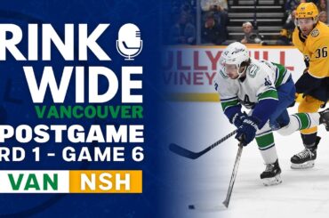 RINK WIDE PLAYOFF POST-GAME: Vancouver Canucks vs Nashville Predators | Round 1 - Game 6