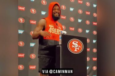 49ers Jeff Wilson Jr reacts to Joc Pederson getting slapped by Tommy Pham over him 😂