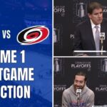 New York Rangers v Caolina Hurricanes Game 1 Postgame Coach And Player Reaction | New York Rangers