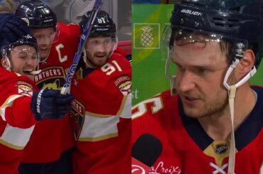 "This time we got the best of them." | Sasha Barkov Postgame Interview 4.29.24