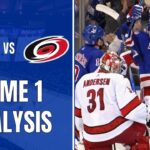 Rangers Hang On To Defeat Canes In A Physical Game 1 | New York Rangers